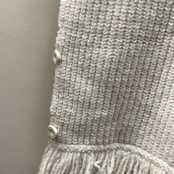 Anthropologie Fringed Mock Neck Sweater Vest Small - Picture 8 of 11